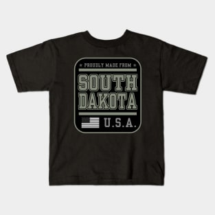 Born in South Dakota - Made from South Dakota Kids T-Shirt